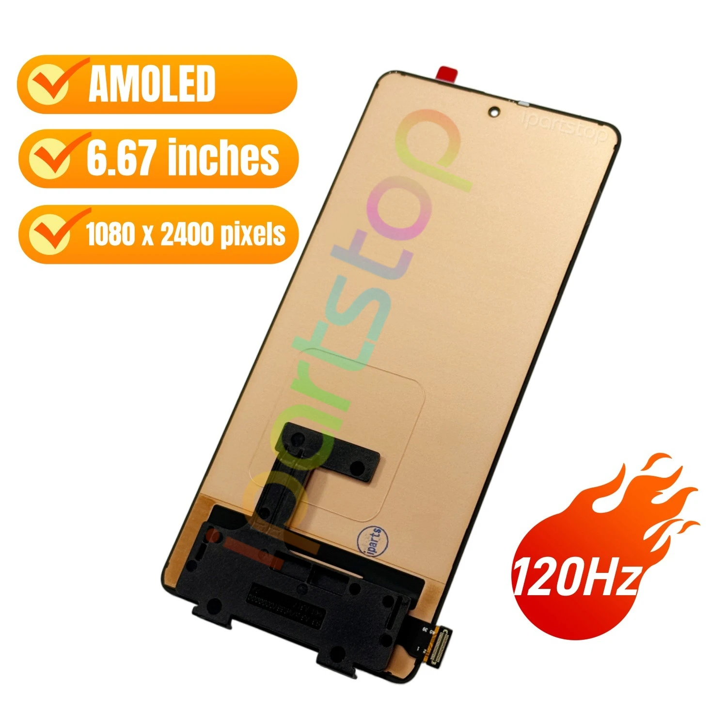 iParts Replacement New Display for Xiaomi Poco F4 GT 5G 21121210G 120Hz AMOLED Touch Screen Digitizer Assembly OEM all Functions