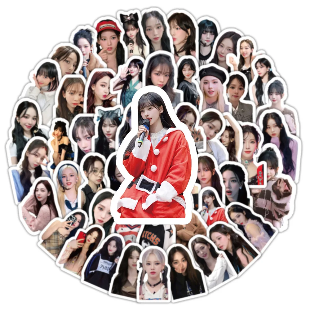 50/103Pcs KPOP Winter Ningning Ins Style Stickers Giselle Karina Cup Phone Hand Account Guitar Waterproof Decorative Decals