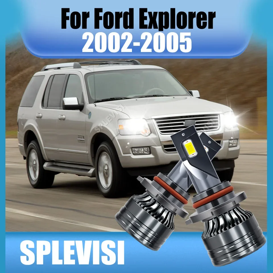 Hi/Low Beam Headlight –Long-Lasting Durability w/ Enhanced Light Output For Ford Explorer 2002-2005 Expedition 2003-2006