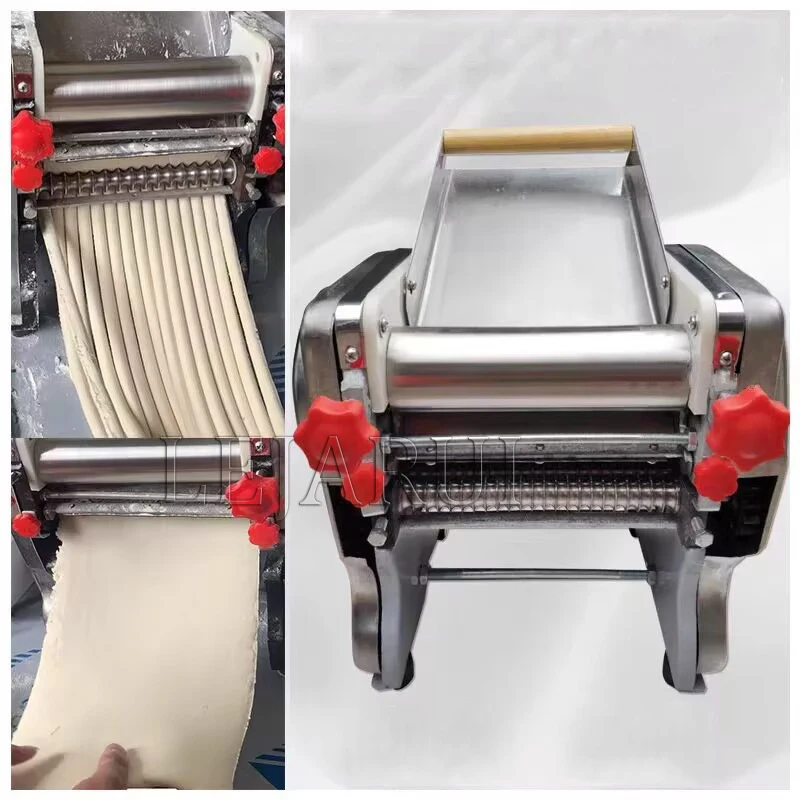 Commercial Kneading Noodle Machine Electric Dough Roller Press Desktop Pasta Chin Cutter