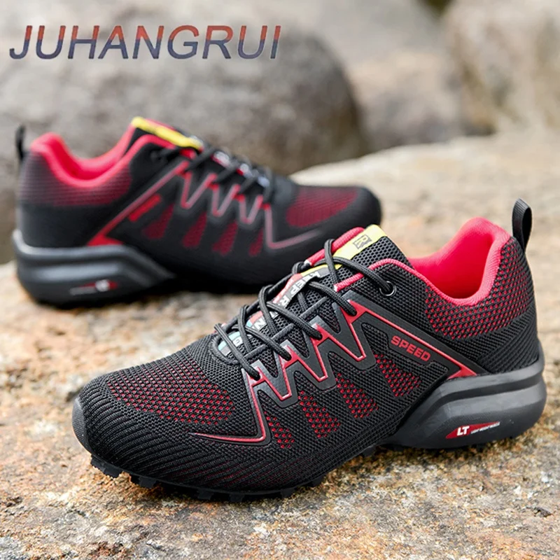 Men's MTB Cycling Shoes Running Shoe Outdoor Tactical Training Shoe Non-Slip Breathable Outdoor Hiking Sneakers Riding Shoe