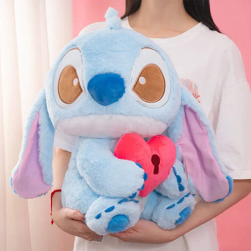 

Disney Lilo & Stitch Cartoon Plush Toy PP Cotton Cute Filled Soft Pillow Doll Home Decoration Children Birthday Christmas Gifts