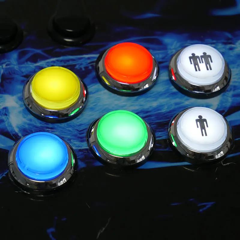 3D Arcade Kit Pandora Saga EX 8000 in 1 Chrome Button 5Pin Joystick For Save Function Multiplayer Game Console Cabinet 4 Players