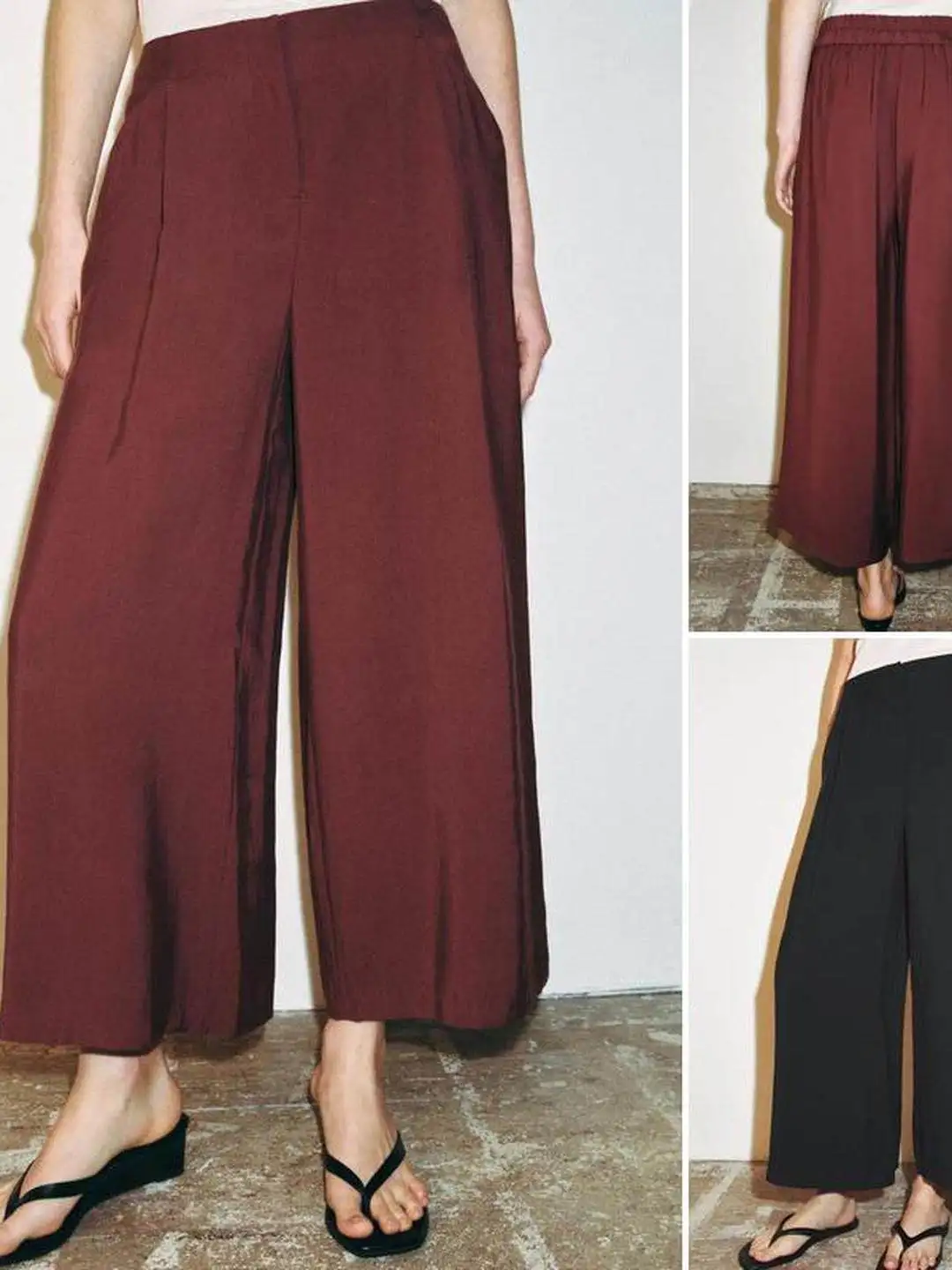 Mid-Rise Wide Leg Pants with Zipper And Metal Hook Closure Pleated Decorative Casual Trousers for Women Spring 2026