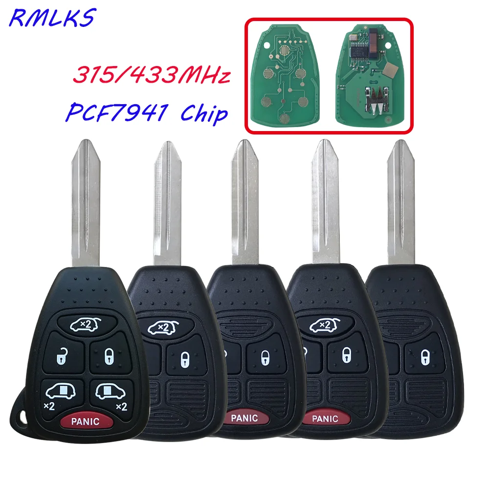 

Car Remote Key Fob pcf7961/ID46 Chip OHT692427AA For Chrysler 200/300/300c PT Cruiser Sebring for Dodge RAM For JEEP