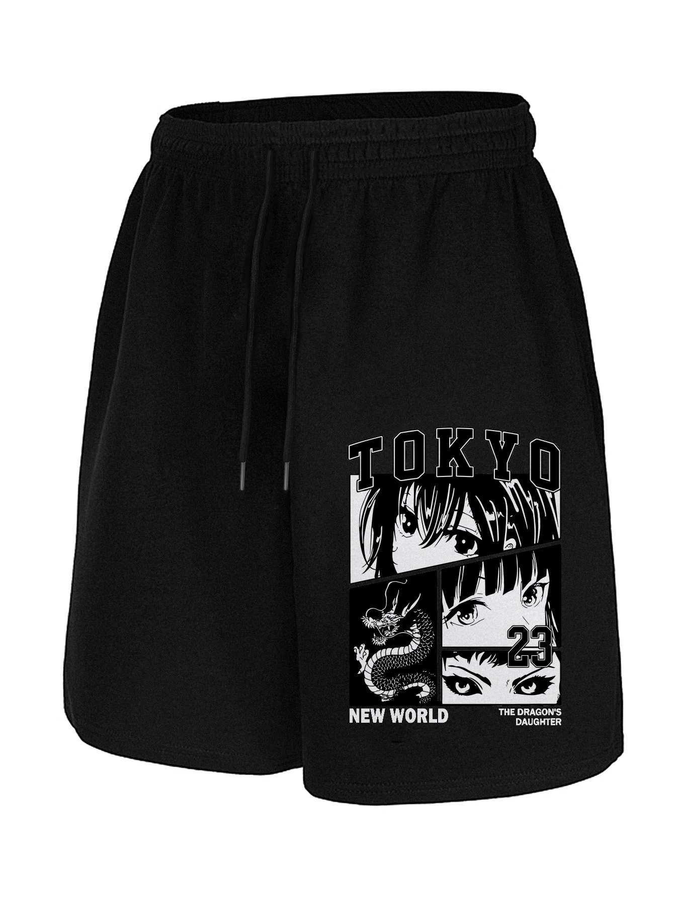 

Tokyo Anime Style Female Character Avatar Printed Shorts, Casual Shorts for Summer, Outdoor Fitness Shorts, Men's Shorts