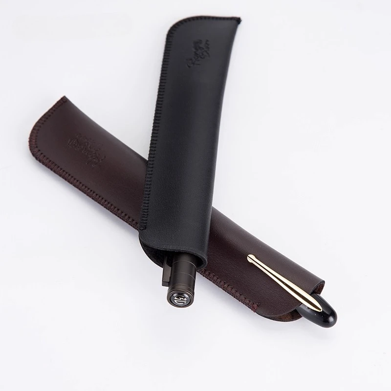 

Hongdian Pu Microfiber Leather Pen Pouch Simple Cute Student Pens Case Fountain Pen Ballpoint Pen Protective Sleeve Portable Box