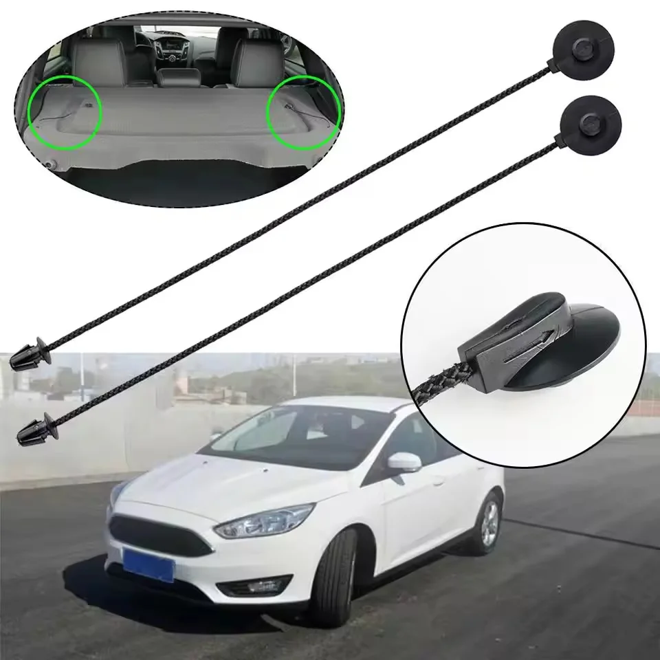 2Pcs Rear Trunk Shelf Strings For Ford Focus MK3 Hatch Parcel Shelf Tray Cover Strap Strings Clip 1930212 Automobiles Parts