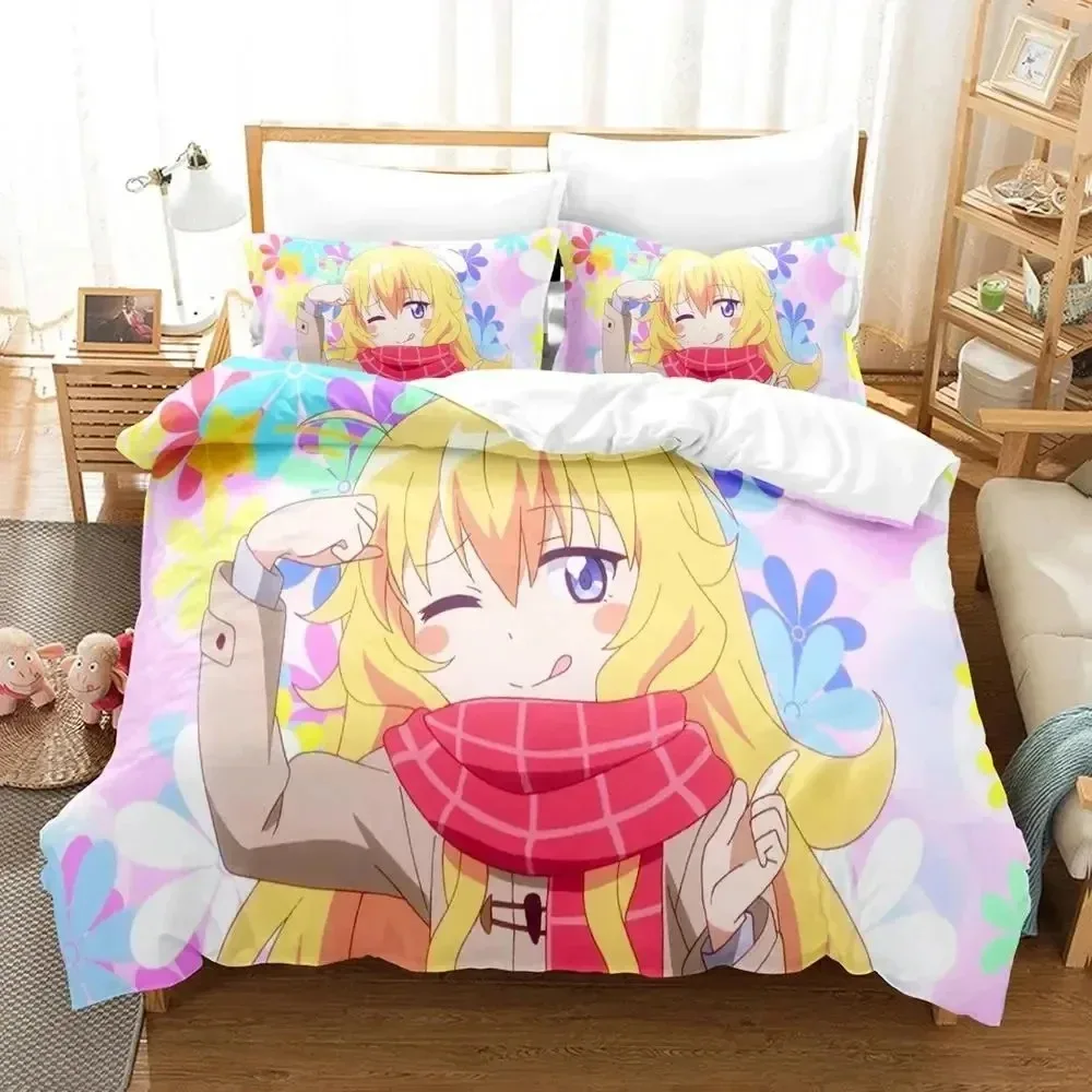 

Anime Gabriel Dropout Bedding Set Duvet Cover Bed Set Quilt Cover Pillowcase Comforter king Queen Size Boys Adult Bedding Set