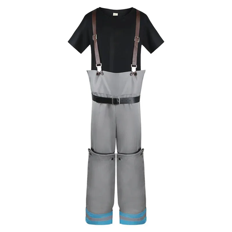 Shinra Kusakabe abrigo pantalones chaquetas fuerza Cosplay disfraz Enen no Shouboutai bomberos Asa Boiru uniforme hombres Boysa;6'x,9;y'