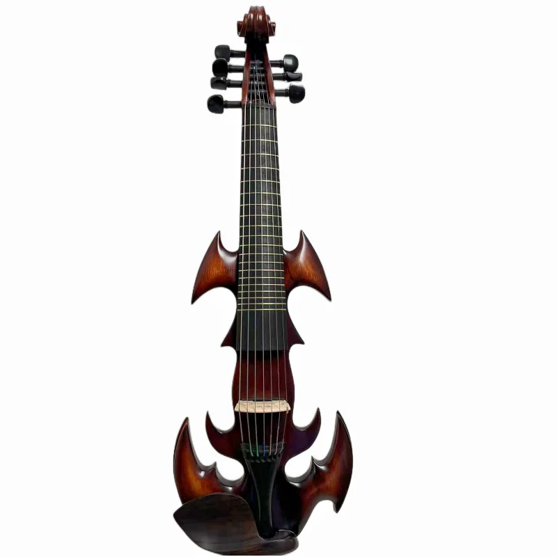 SONG Brand 7 strings 4/4 Electric violin inlay Frets ,solid wood,Free case bow