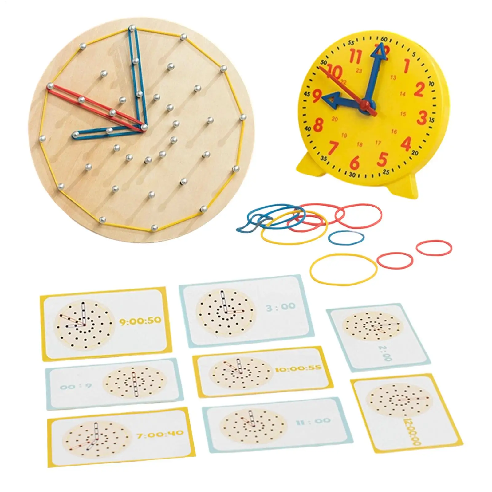 

Kids Learning Clock Hands-on Homeschool Supplies Children Telling Time Teaching Clock For Home School Classroom Kindergarten