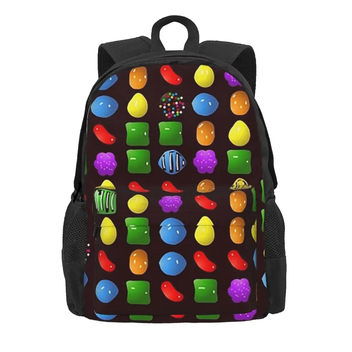 New Candy Crush Saga Backpack Daypack Large Capacity Boys Girls BookBag School Bag Shoulder Bags for Men Women