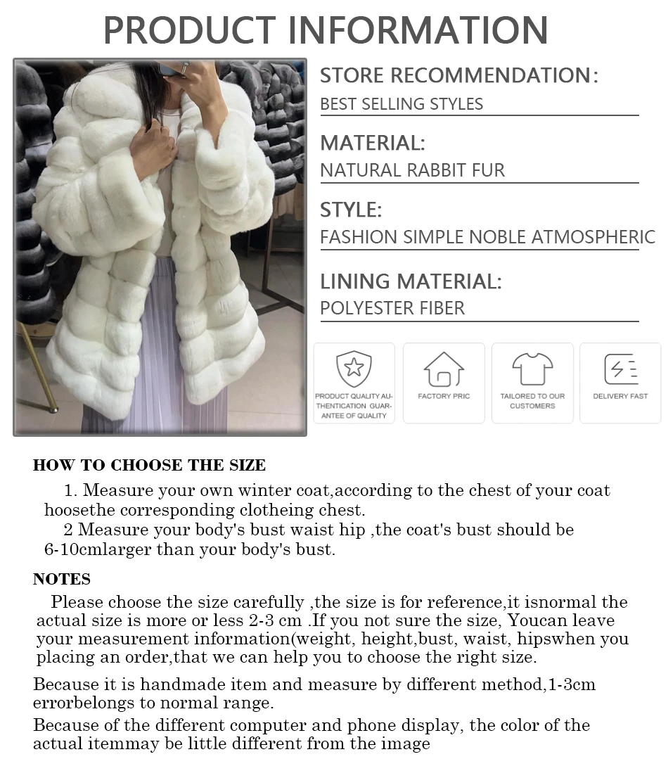 Real Fur Coats Womens White Fur Coat With Turndown Collar Rabbit Fur Jackets White Natural Fur Coats Womens