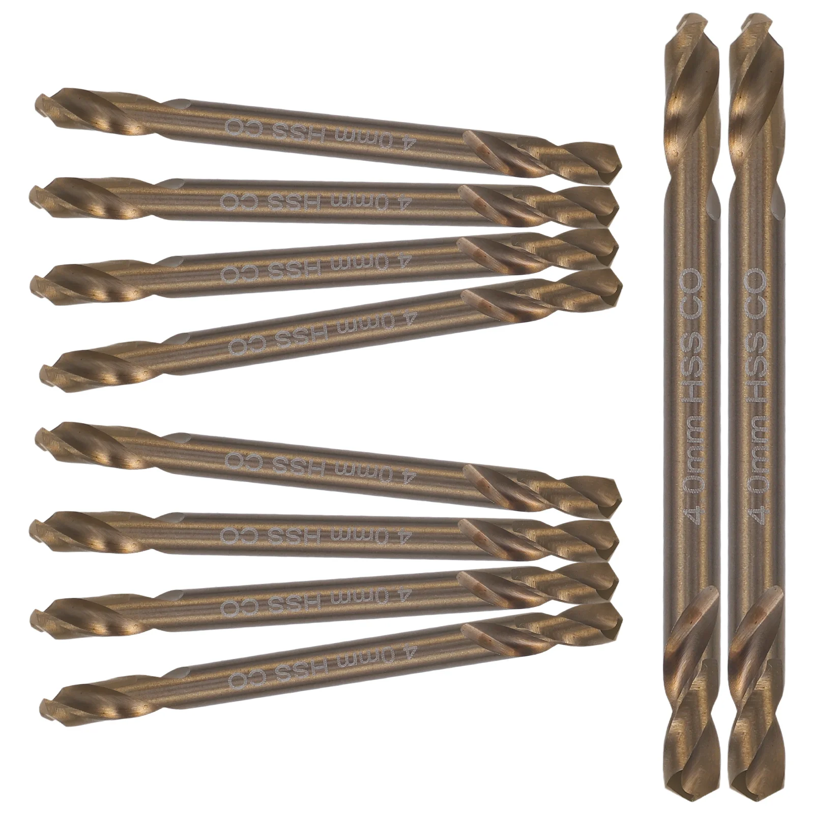

10pcs Cobalt Steel Drill Bits Twisted Drill Bit Set For Plastic High Hardness Wear Resistant Low Cutting Resistance