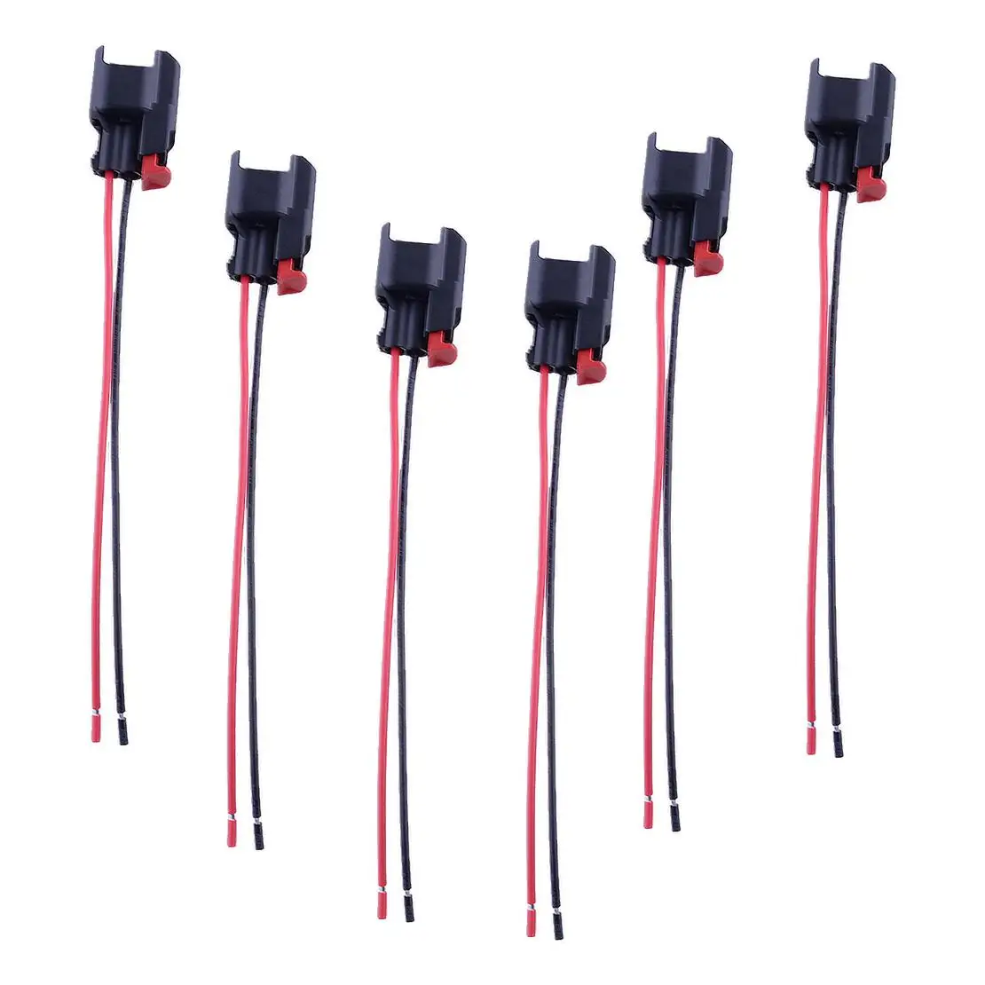 5183448AA 6pcs Fuel Injector Connector Wiring Harness Plug fit for Jeep Wrangler JK TJ Dodge Dakota Ram 1500 2500 Chrysler 300