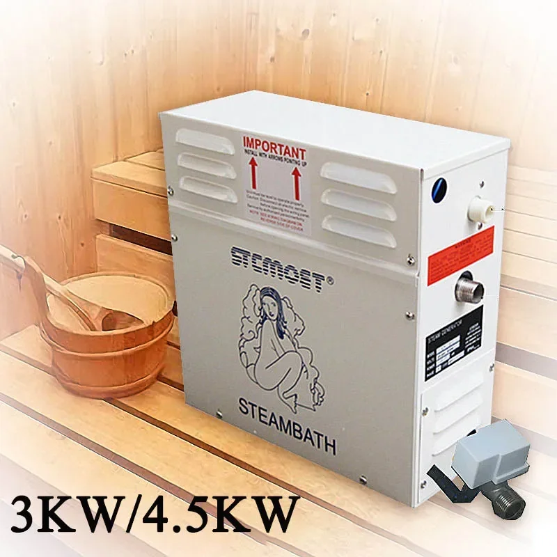 FOR 3KW 4.5KW Steam Generator for Shower 220V 380V Home Steam Machine Sauna Bath SPA Steam Shower with Digital Controller