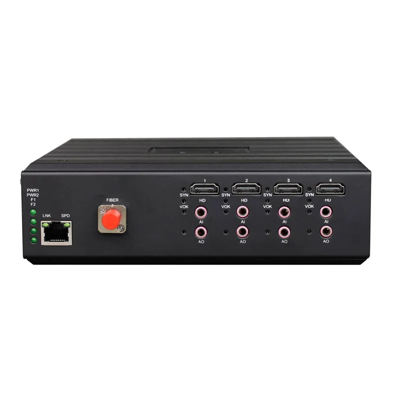 4 Channel HD Video 1.2 Over Fiber 2K Fiber Extender HD Video Over Fiber Optic Converter