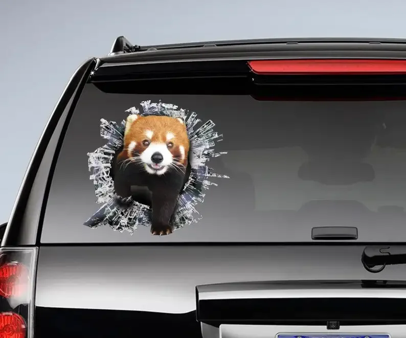 DIY Little Panda Car Window Sticker Funny Pet Car Stickers Funny Body Window Stickers Pet Funny Decals Decorative Car-Stickers