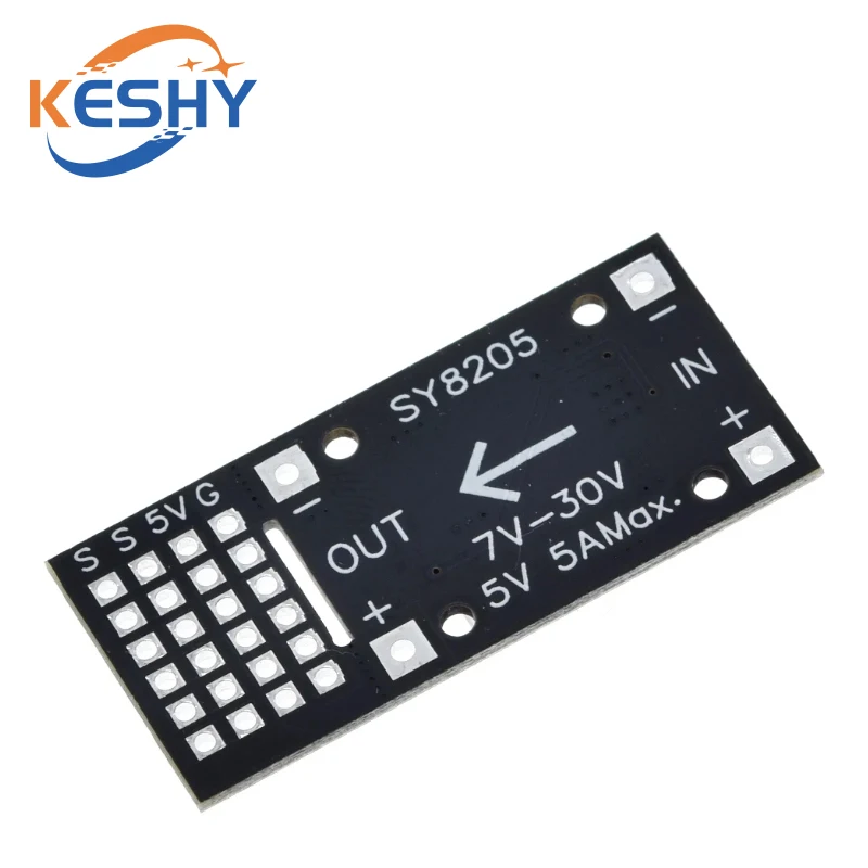 DC-DC MP2482 SY8205 5A DC modul step-down 7 v-24 V untuk 5V panel daya gear drive kemudi