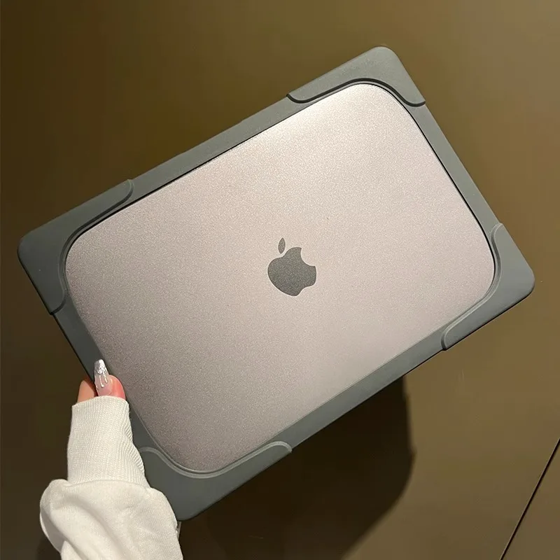 Matte Anti-fingerprint For Macbook Air M1 Case With Stand Laptop Case For Macbook Air 13.6 2022 Pro 14 16 A2681 A2337 A2289