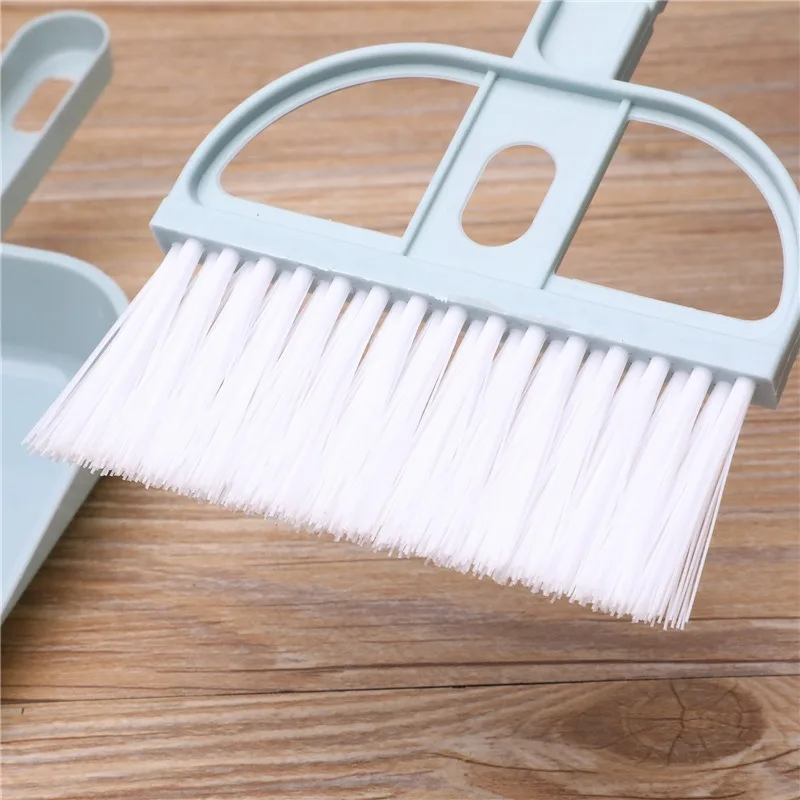 Candy Color Mini Cleaning Brush Small Broom Dustpans Set Desktop Sweeper Garbage Cleaning Shovel Household Cleaning Tools