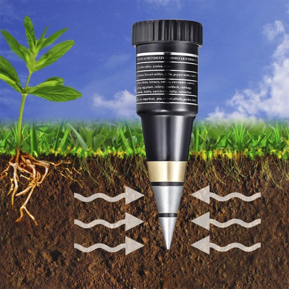 Tester del terreno Strumento PH accurato Igrometro Monitor Sonda impermeabile Strumento per vigneti Orchard Produzione sul campo Prato