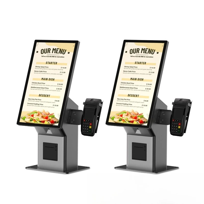 21.5-Inch self-service ordering machine, scan the code to register and issue tickets, vertical self-service ordering machine