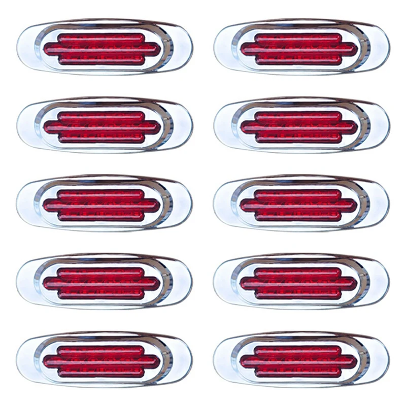 10X Truck Trailer LED Side Marker Light Position Side Lights Signal Light Guide Side Light Turn Signal Light