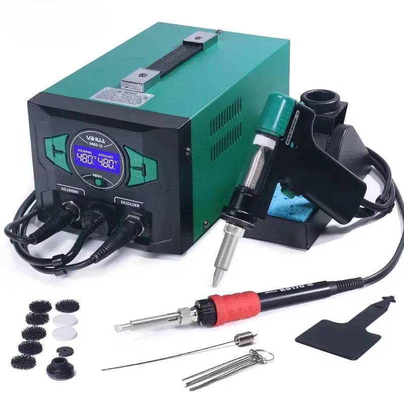 Yihua 948D-III 2 in 1 Soldering Desoldering Station LCD Digital Rework Station Adjustable Temp SMD Repair Too view 2
