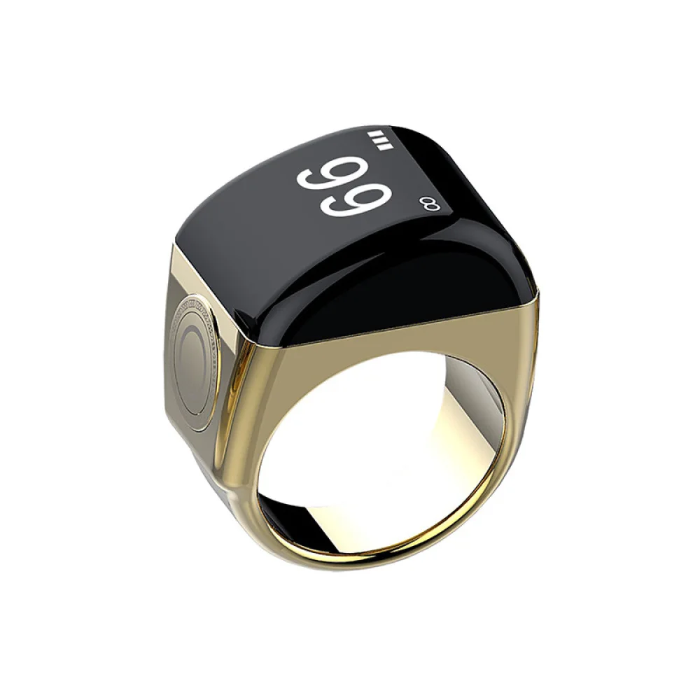 Equantu Digital Smart Ring Counter Wearable Electronic Tally Device Alarm Reminder Fitness Activity Tracking Bluetooth Tool