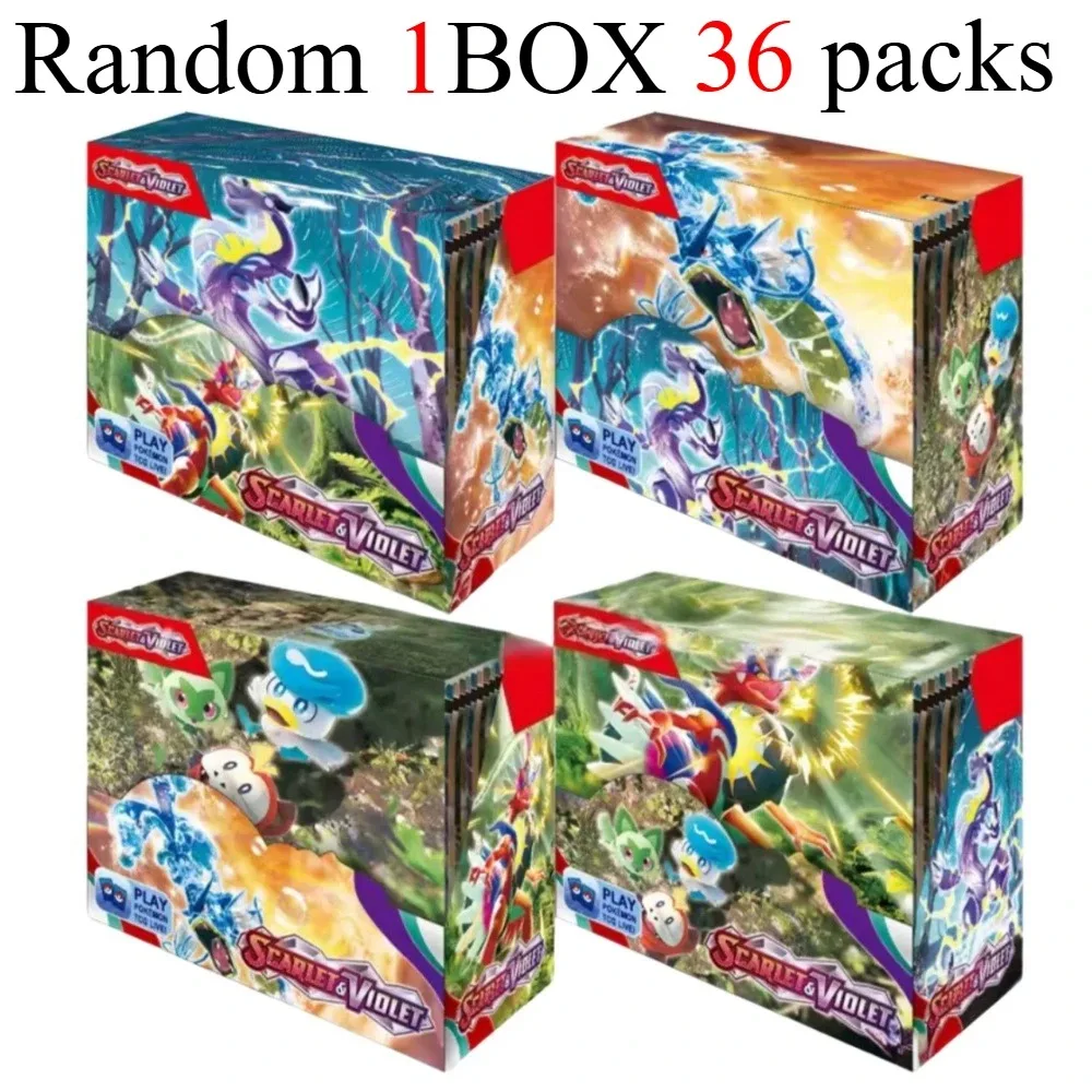 

новая модель английского языка, 36 упаковок Pokémon TCG: Scarlet & Violet Etsncelles Evoving Skies 151 BATTLE Flames Booster Box Battle Card