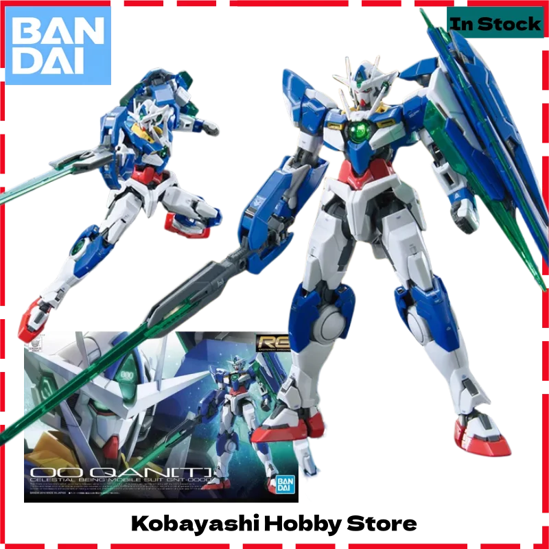 

Bandai Genuine 00 QAN T RG Gundam Collectible Model Kit Ornaments Gift for Kids