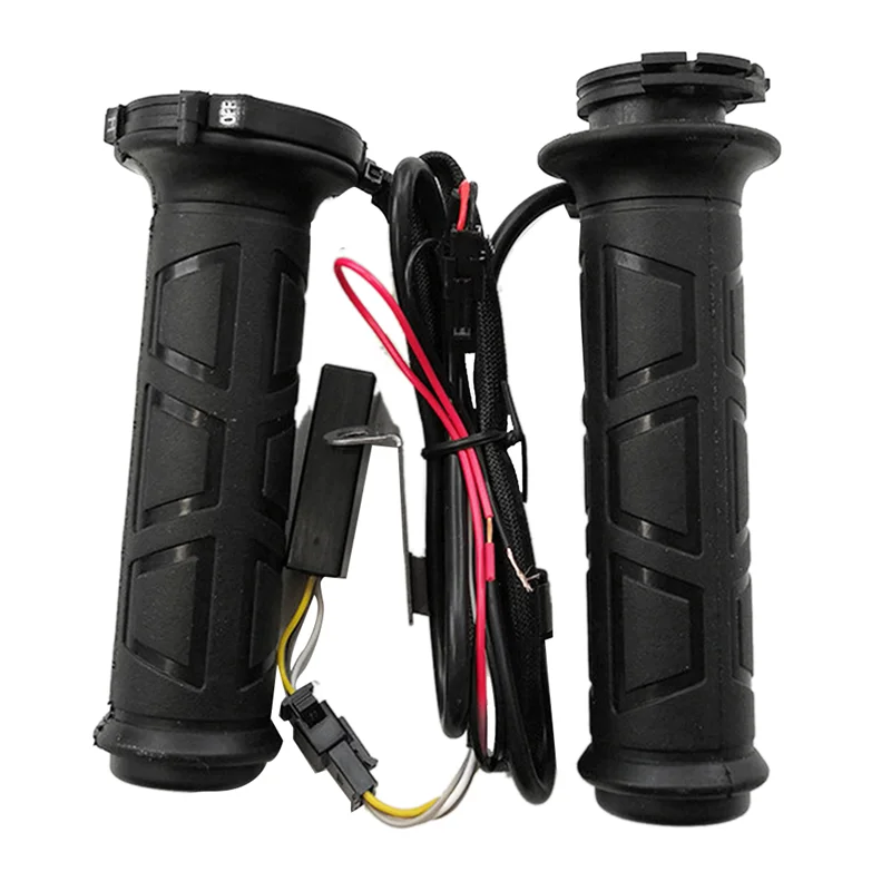 Guidão de motocicleta elétrico, preto, 7/8 polegadas, punho aquecido, aquecedor, para guidão, motocicleta