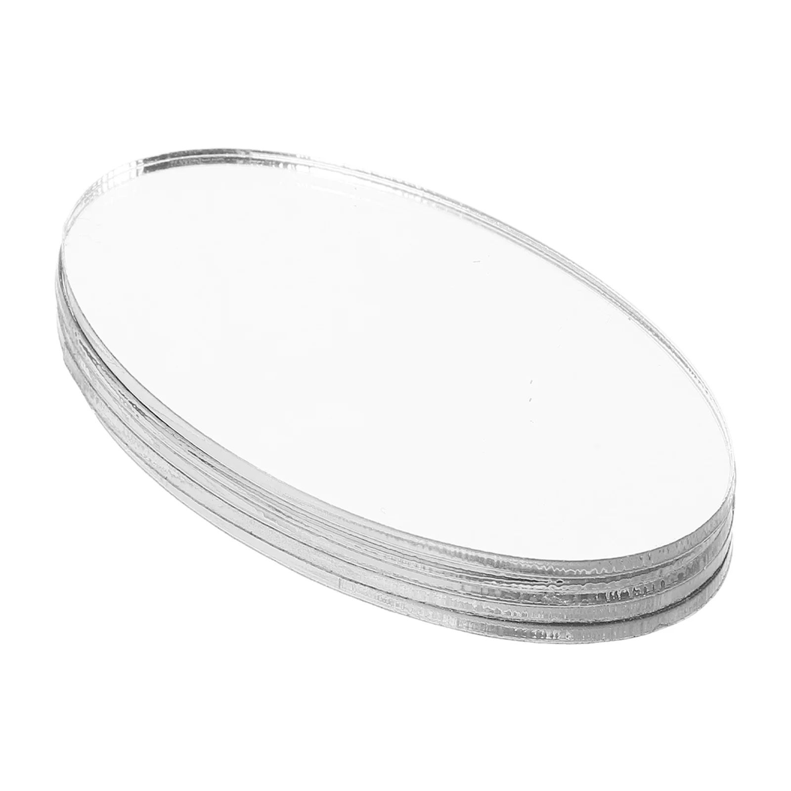 

5Pcs Small Plastic Oval Craft Mirror Sheets DIY Makeup Mirror for Phone Case Small Mirrors Craft Mirrors