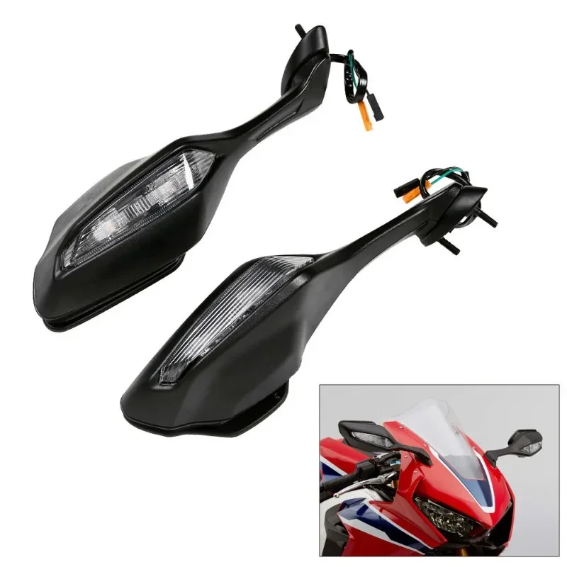 

inventoryCBR1000RR 2017-2023 Rear View Mirrors with LED Turn Signal Lights 2018 2019 2020 2021 2022 2023
