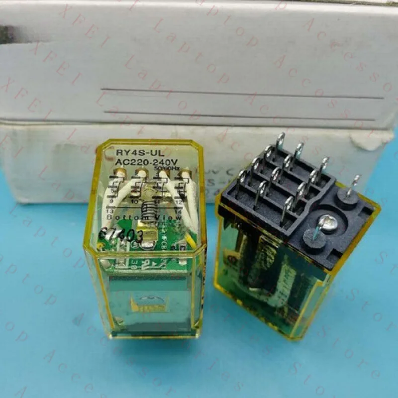 F  for RY4S-UL DC24V Electromechanical Relay 5A 240VAC 14 Pins x 1pc
