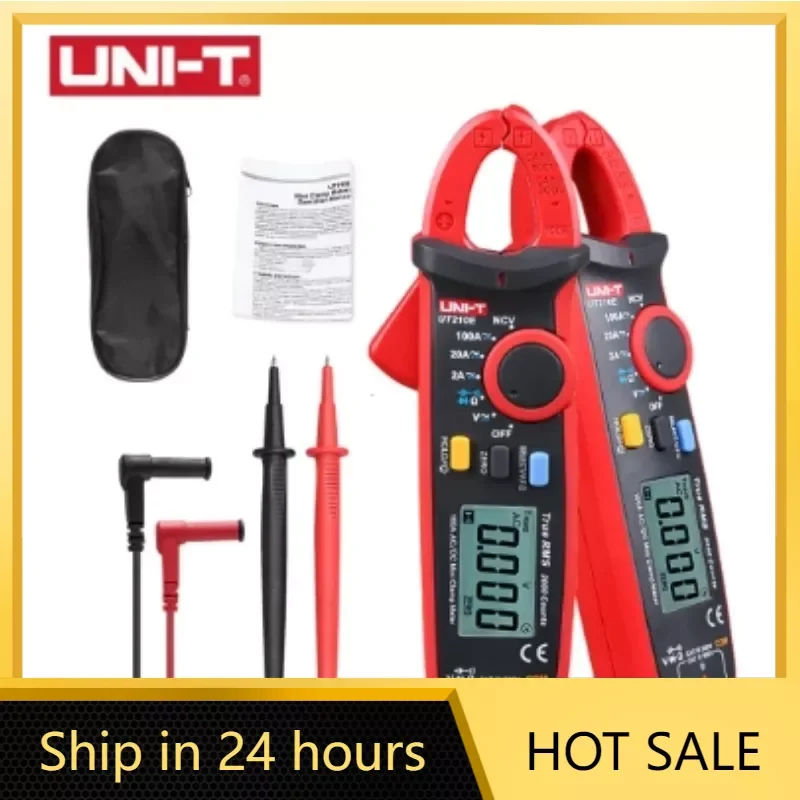 UNI-T UT210E Digital AC DC Current Clamp Meter True RMS Pliers Ammeter Voltage Tester Multimeter Resistance Frequency Meter