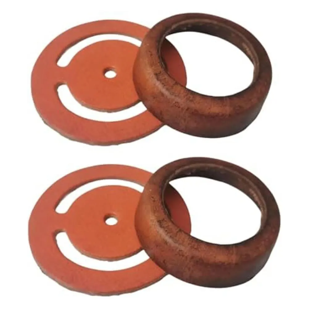 مجموعتان من مضخة إبريق اليد العتيقة، مضخة مياه يدوية يدوية لإصلاح الجلد - طقم صمام سفلي من الجلد وكوب جلدي للخارجية