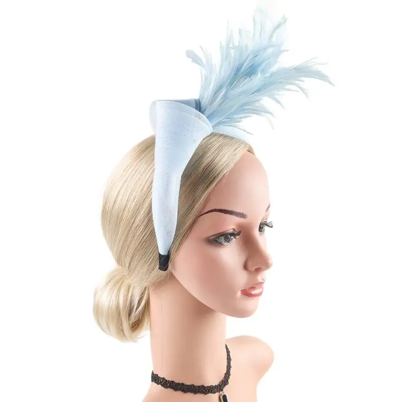 

P9FE Romance And Tulle Hairband Wedding Hair Accessory Decorative for Women Elegant Choice for Banquets & Dates