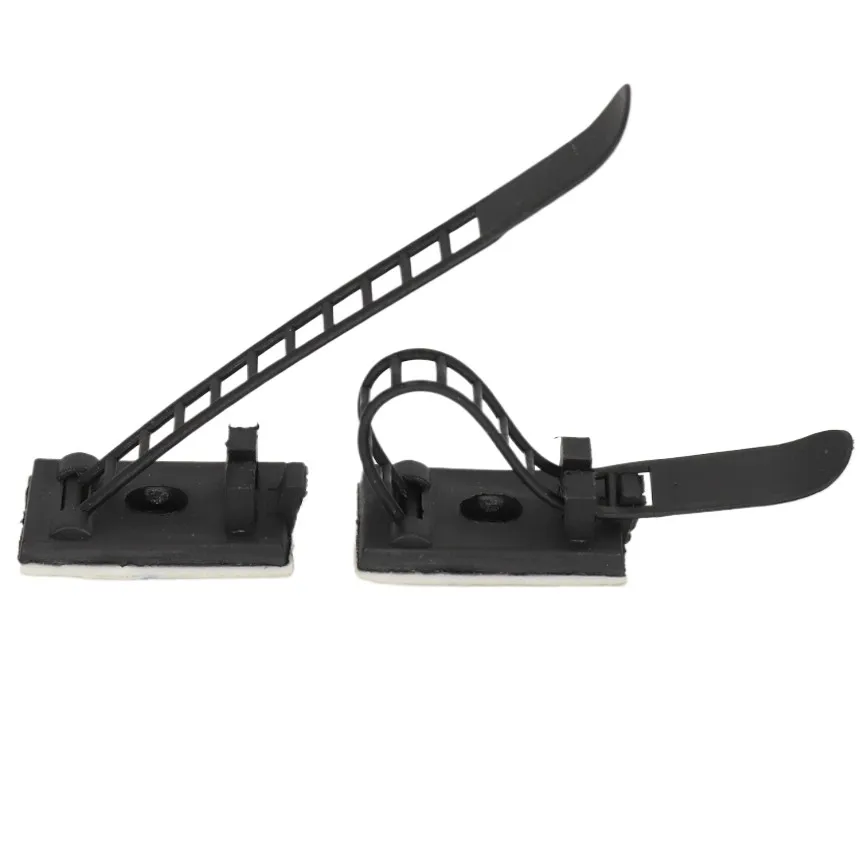 CL-1 CL-2 CL-3 White Black Plastic Adjustable Wire Cable Tie Network Self Adhesive Fixed Seat Organizer Mount Clamp Holder Clip
