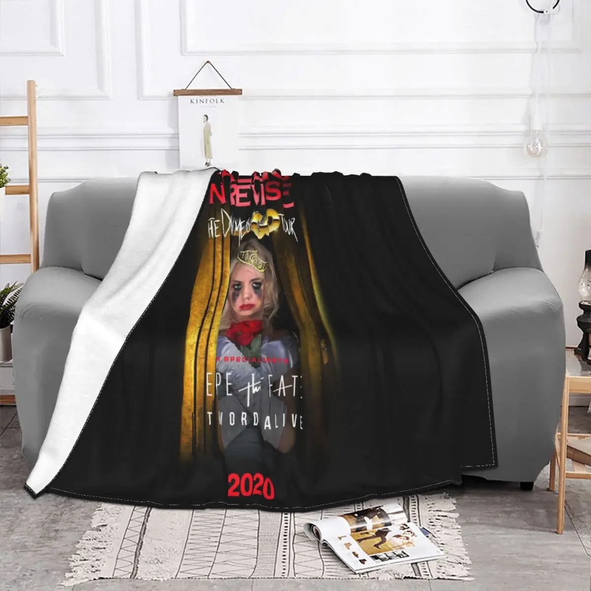 Falling In Reverse 2020 The Drug In Me Is Gold Tour Cotton Interested Famous Breathable Throw Blanket