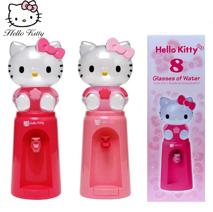 

Hello Kitty Small Drinking Fountain Kawaii My Melody Kt Cat Keroppi Cartoon 8 Cups of Water Cute Mini Water Dispenser