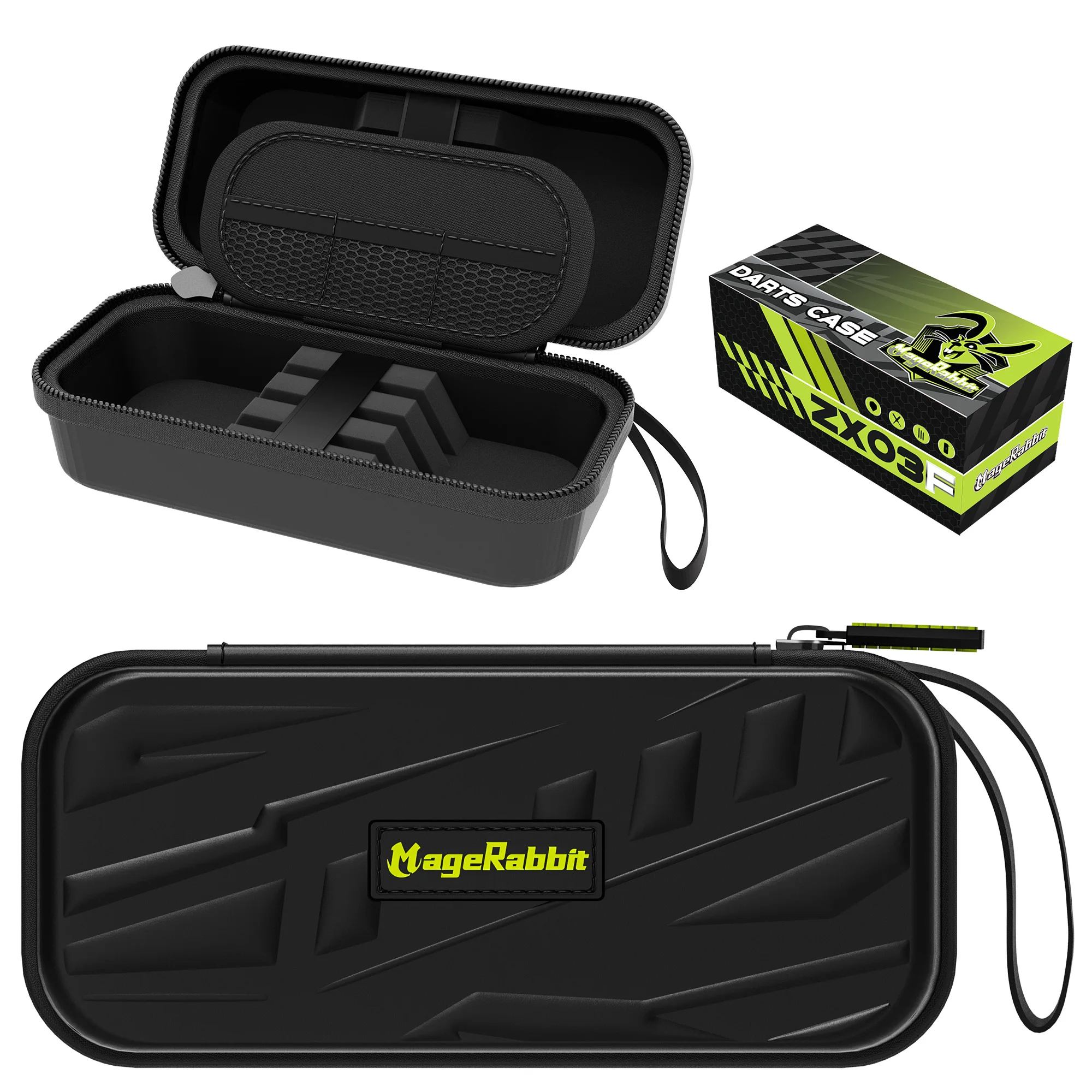 Dart Carrying Cases Darts Protective Case Darts Organizer with 6 Elastic Bands Multipurpose Dart Storage Holder Carrying Bag