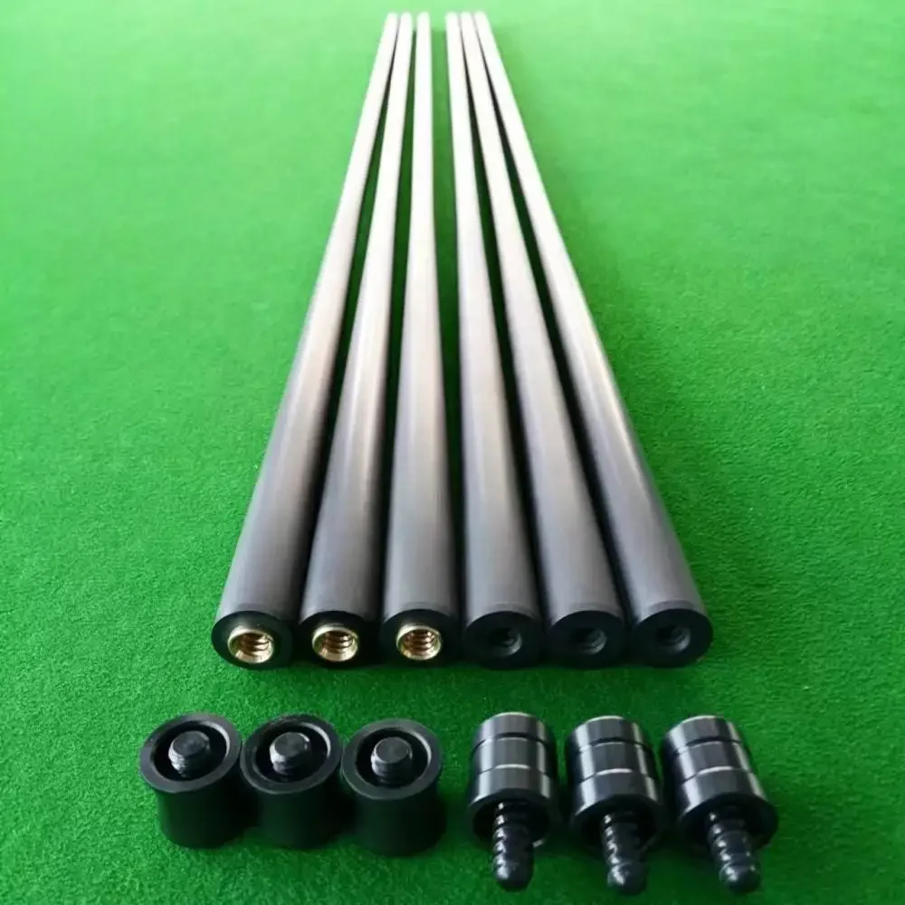 Pool Cue Stick Shafts in Stock Billiard Shaft Carbon Fiber Black Technology 12mm 12.9mm 12.4mm Tip for Pool Cue Ready to Ship