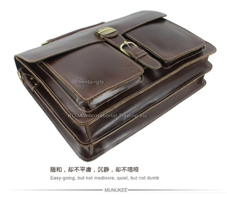 High Class Fashion Italian genuine leather briefcase Men's laptop tote Messenger bag handbag free shipping