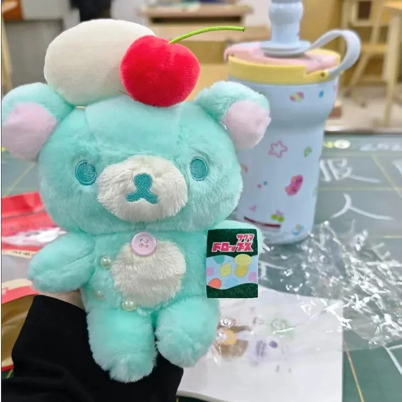 12cm Rilakkuma Summer Sweet Wave Soda Bear Bag Pendant Honey Bear Muffin Brother Keychain Hanging Chain
