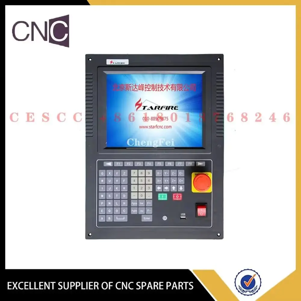 CNC Controller SF-2300S Kit Lift JYKB-100-DC24V 100mm Stroke / F1621 Flame Plasma Cutting Arc Voltage Height Controller SF-RF06A