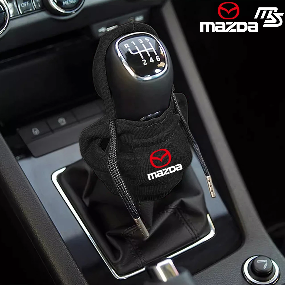 

Car Gear Shift Hoodie Cover Auto Gear Handle Hoodies Automatic Car Shift Lever Interior Decor For Mazda cx5 RX8 cx3 Demio MPS MS