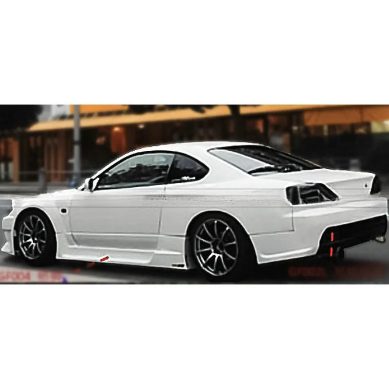 Auto Parts Unpainted Fiberglass Side Skirts Exterior Replacement Tuning Sport Easy Install for S15 Silvia Spec R
